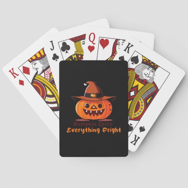 Pumpkin Spice All Fright Premium Casinokort (Baksidan)