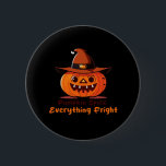 Pumpkin Spice All Fright Premium Knapp<br><div class="desc">Pumpingkin spice med en spooky twist! Den här förstklassiga designen blandar Halloween-fright med din favoritsmak i säsong.</div>