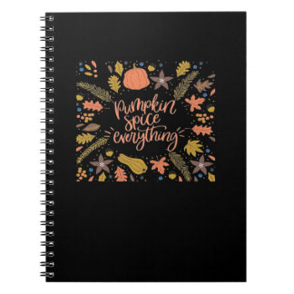 Pumpkin Spice All Funny Design Anteckningsbok