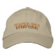 Pumpkin Spice All justerable Embroized Hat Broderad Keps (Framsida)
