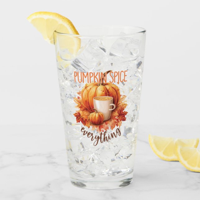 Pumpkin Spice All - Latte & Autumn Foliage Glaskopp (Framsida Ice)