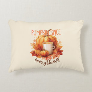 Pumpkin Spice All - Latte & Autumn Foliage Prydnadskudde