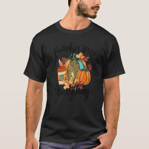 Pumpkin Spice All Latte Fall Coffee Warm Co. T Shirt