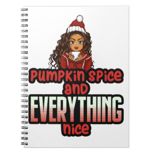 Pumpkin Spice & All Nice Black Girl Magic S Anteckningsbok