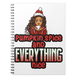 Pumpkin Spice & All Nice Black Girl Magic S Anteckningsbok