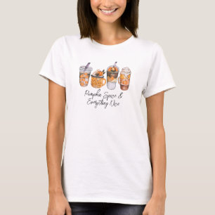 Pumpkin Spice & All Nice Fall Coffee Älskare T Shirt