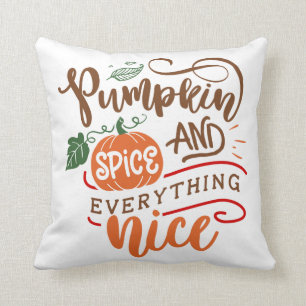 Pumpkin Spice & All Nice Fall Design Kudde