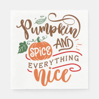 Pumpkin Spice & All Nice Fall Design Pappersservett