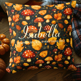 Pumpkin Spice & All Nice | Fall Mushroom Kudde