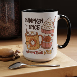 Pumpkin Spice & All Nice, Fall Vibes Mugg