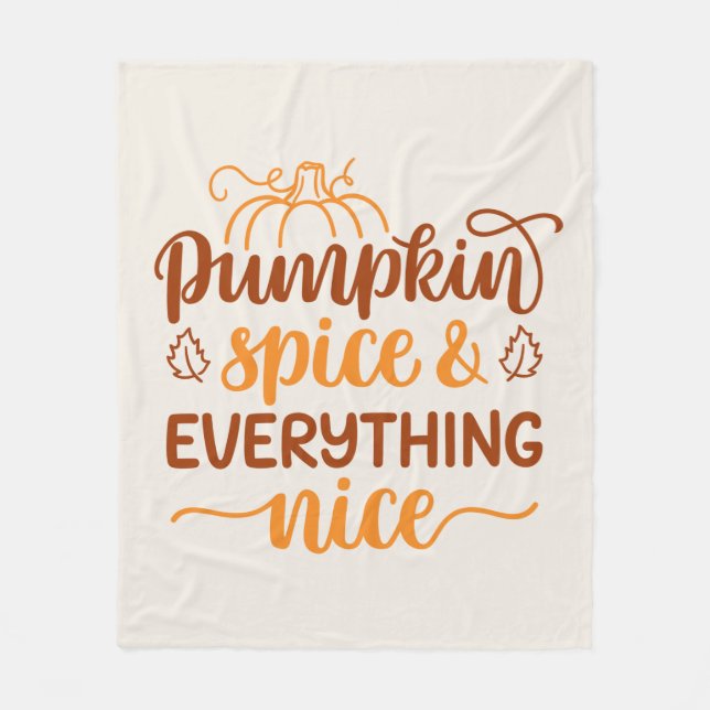 Pumpkin Spice & All Nice Fleecefilt (Framsidan)