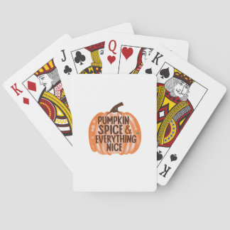 Pumpkin Spice & All Nice Funny Slogan & Quo Casinokort