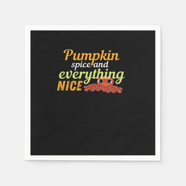 Pumpkin Spice & All Nice Halloween Basic De Pappersservett (Framsidan)