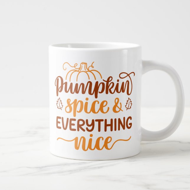 Pumpkin Spice & All Nice Jumbo Mugg (Höger)