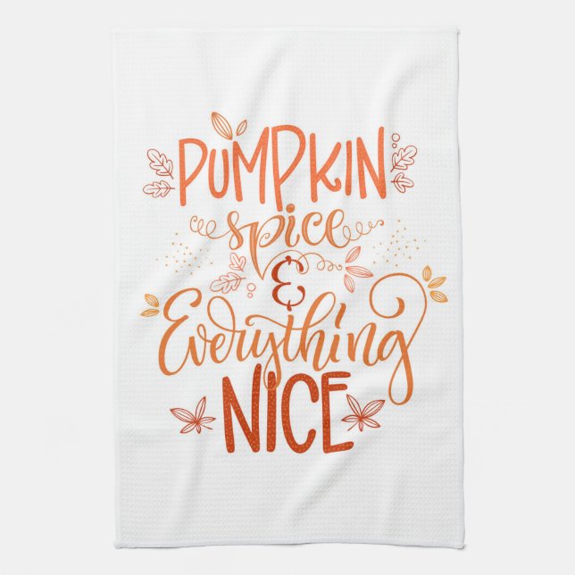 Pumpkin Spice & All Nice Kökshandduk (Vertikal)
