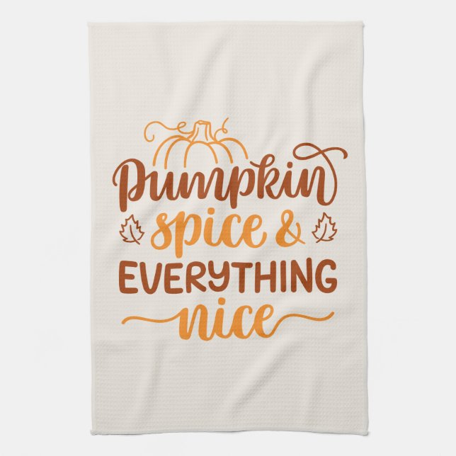 Pumpkin Spice & All Nice Kökshandduk (Vertikal)
