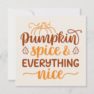 Pumpkin Spice & All Nice Kort