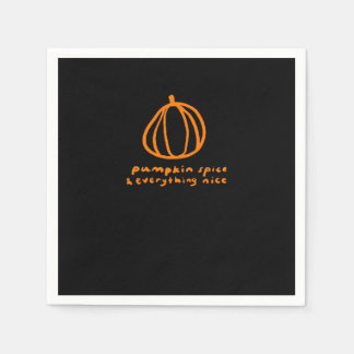 Pumpkin Spice & All Nice Meme & Funny Sloga Pappersservett