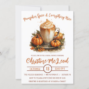 Pumpkin Spice & All Nice Möhippa Inbjudningar