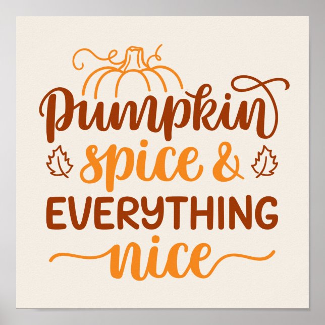 Pumpkin Spice & All Nice Poster (Framsidan)