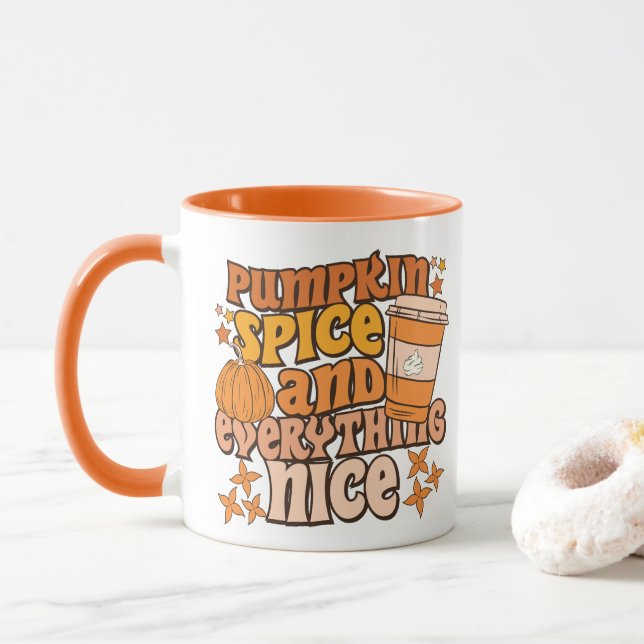 "Pumpkin Spice & All Nice" - säsong Mugg (Med munk)