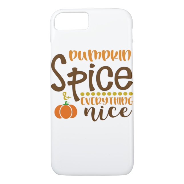 Pumpkin Spice & All Nice Trend Slogan & Quo Case-Mate iPhone Skal (Baksida)