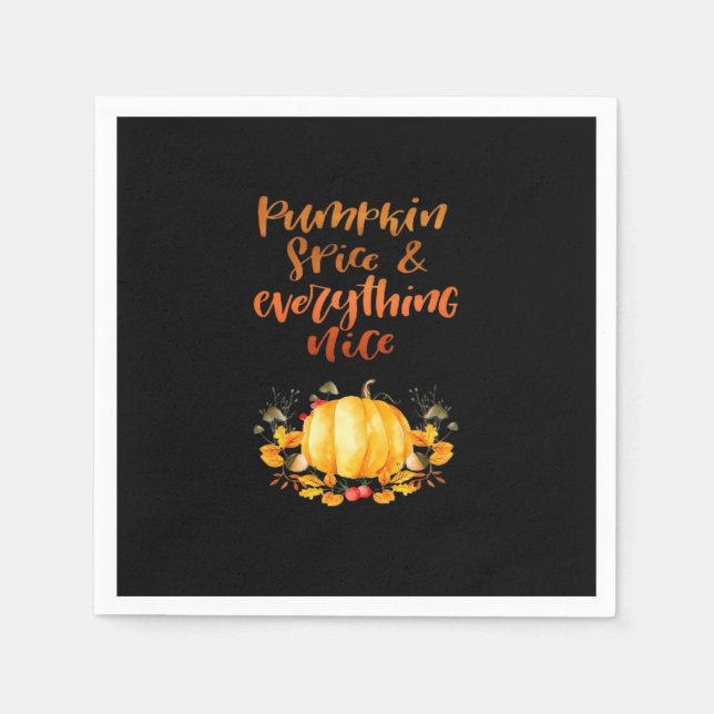 Pumpkin Spice & All Nice Trend & Viral Slot Pappersservett (Framsidan)