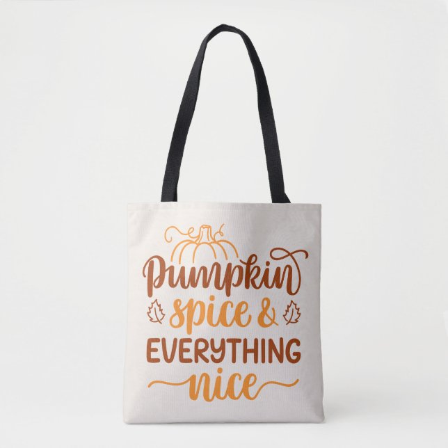 Pumpkin Spice & All Nice Tygkasse (Framsida)