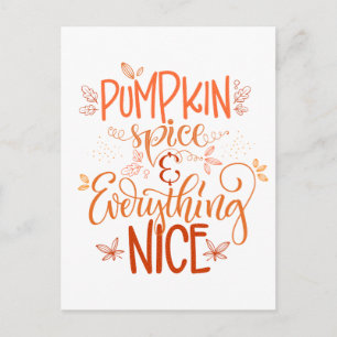 Pumpkin Spice & All Nice Vykort
