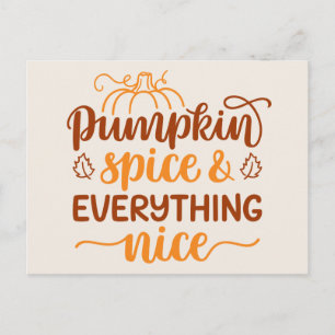 Pumpkin Spice & All Nice Vykort