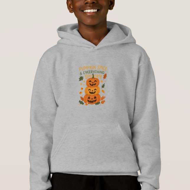 Pumpkin Spice & All Spooky T Shirt (Framsida)