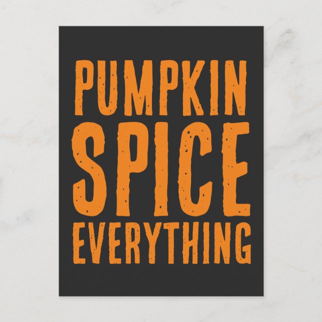 PUMPKIN SPICE ALLA POSTKORT PÅ HÖSTER VYKORT (Framsida)