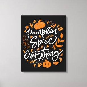 Pumpkin Spice Allt Canvastryck