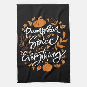 Pumpkin Spice Allt Kökshandduk
