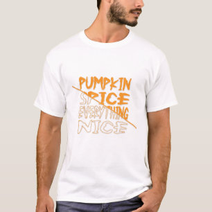 Pumpkin Spice Allt Nice Halloween T-Shirt