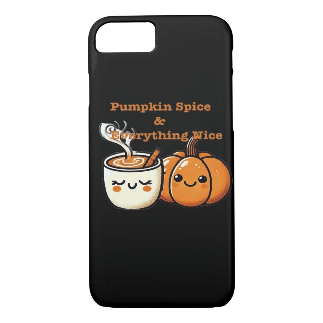 Pumpkin Spice & Allt Nice - höstfall Case-Mate iPhone Skal (Baksida)