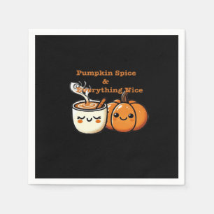 Pumpkin Spice & Allt Nice - höstfall Pappersservett