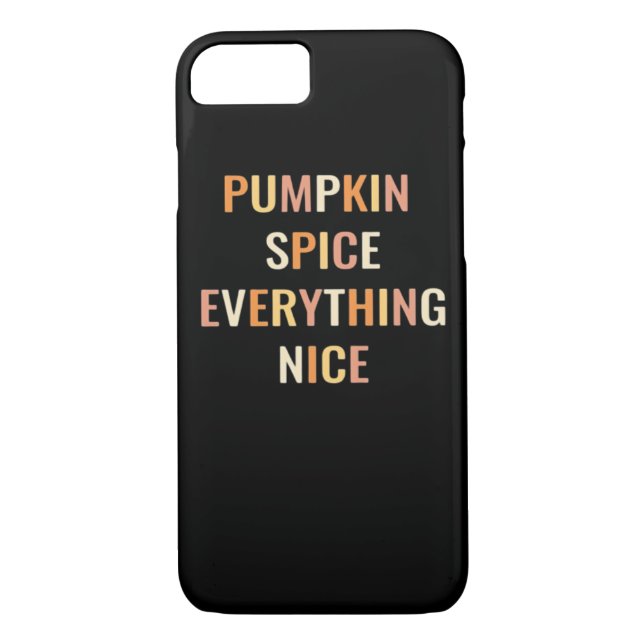 Pumpkin Spice Allt Nice Passande Case-Mate iPhone Skal (Baksida)