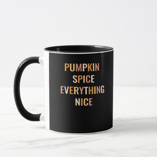 Pumpkin Spice Allt Nice Passande Mugg (Vänster)