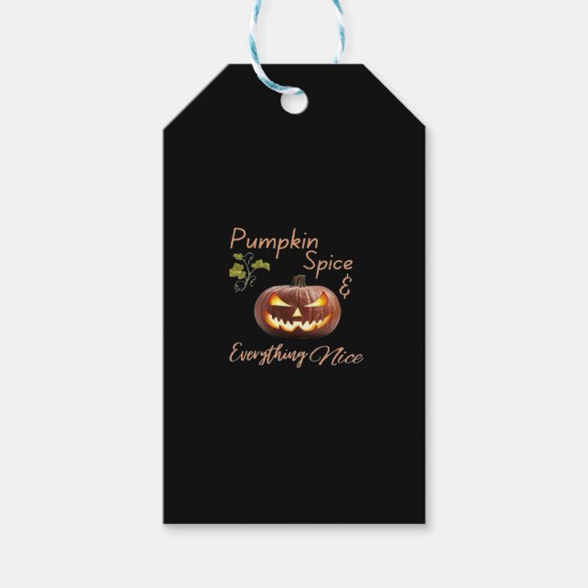 Pumpkin Spice $ Allt Nice Presentetikett (Framsidan)