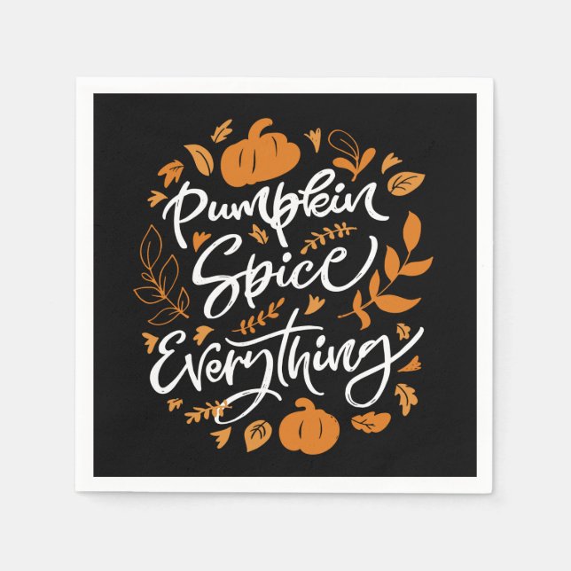 Pumpkin Spice Allt Pappersservett (Framsidan)