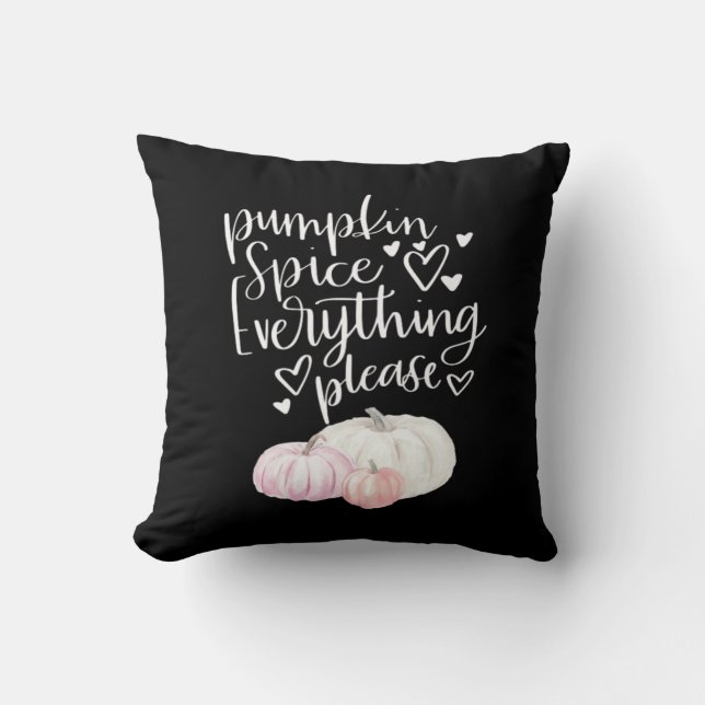 Pumpkin Spice Allt Sloth Halloween Kudde (Framsida)