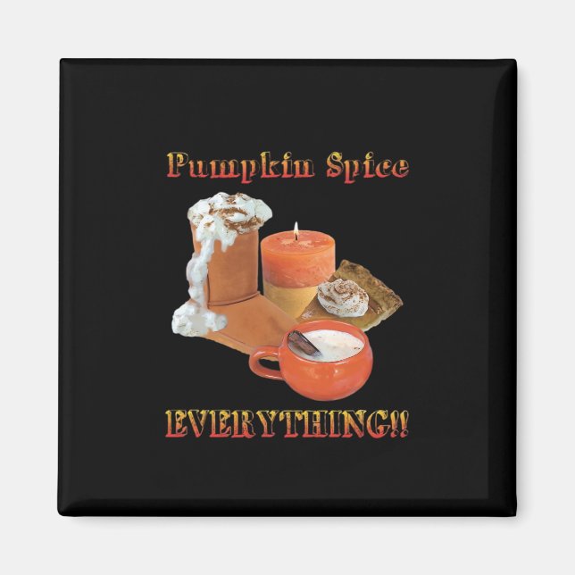 Pumpkin Spice Allt Sloth Halloween Magnet (Framsidan)