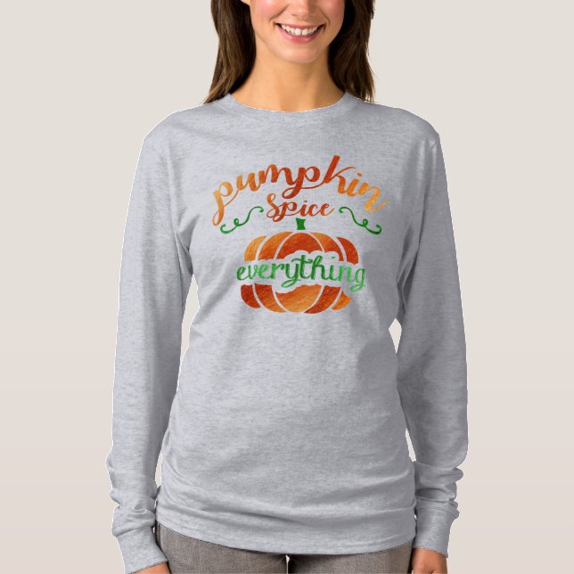 Pumpkin Spice Allt T Shirt (Framsida)