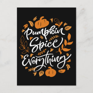 Pumpkin Spice Allt Vykort