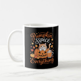 Pumpkin Spice Allting Cat Lover Cute Höstfel Kaffemugg