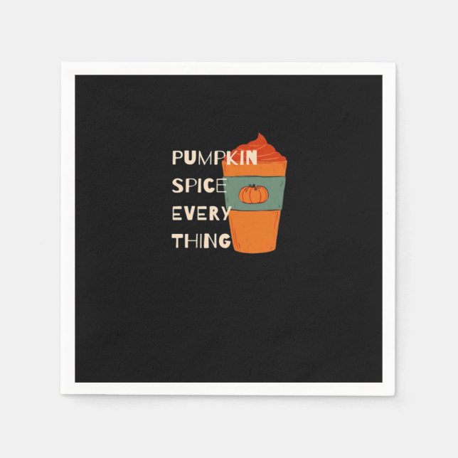 Pumpkin Spice Allting Classic Funny Höst Pappersservett (Framsidan)