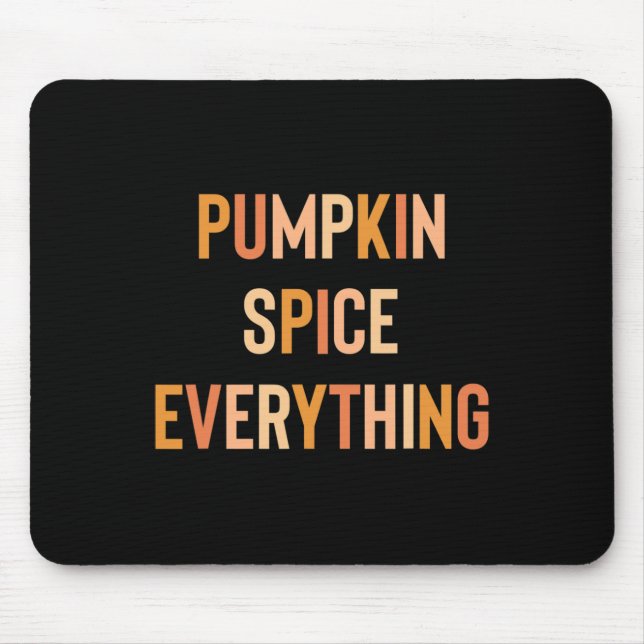 Pumpkin Spice Allting Cute Fall Rainbow Musmatta (Framsidan)
