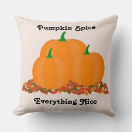 Pumpkin Spice Allting Fin Decorative Fall Kudde
