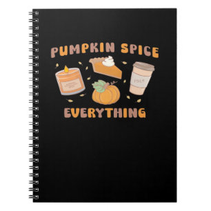 Pumpkin Spice Allting Funny Höst Anteckningsbok